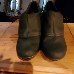 Matte Black Dr Scholl's Booties Size 9 1/2